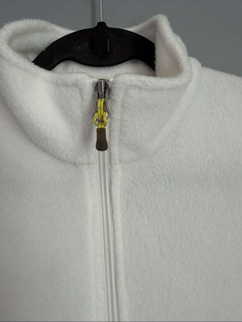 Woolrich Women's ClassicFleece Vest Full Zip Mock Neck White Gorpcore Cozy S - Picture 3 of 8